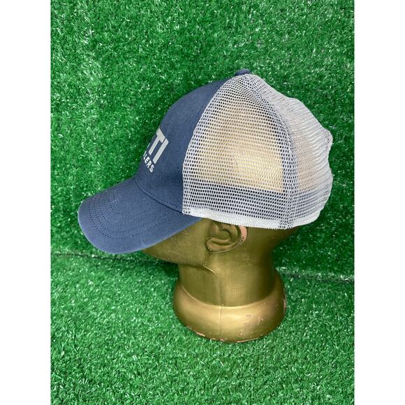 YETI Coolers Navy/White Mesh Snapback Trucker Cap Embroidered - Picture 2 of 6